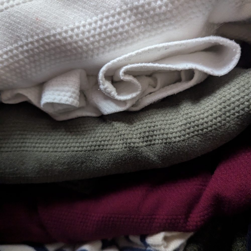 Cozy Knit Shirt Bundle - White, Olive, Burgundy